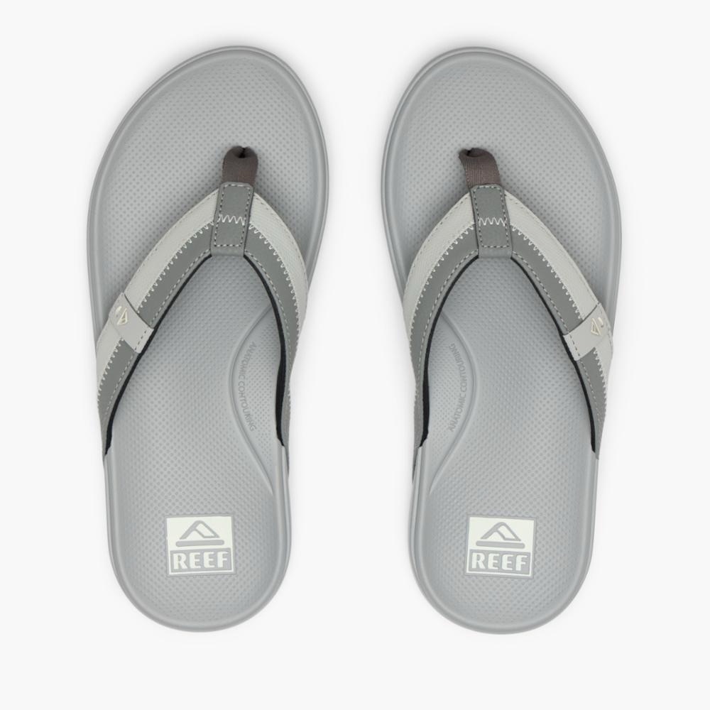 REEF Men’s Gray Cushion Flip Flops size 10